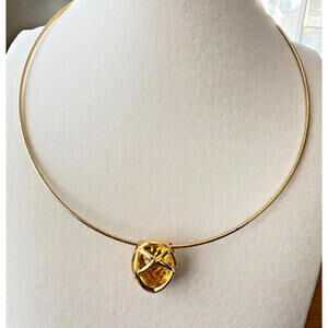 Joan Rivers Classics 10 Color Faceted Interchangeable Gold Tone Pendant Necklace